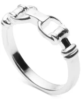 Lauren Ralph Lauren Horsebit Statement Ring in Sterling Silver