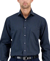 Club Room Men's Regular-Fit Check Dress Shirt, Created for Macy's