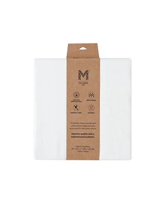 Gots Certified Organic Knit Cotton Crib Sheets, Off White