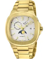 GV2 by Gevril Men's Potente Swiss Automatic Gold-Tone Stainless Steel Watch 40mm