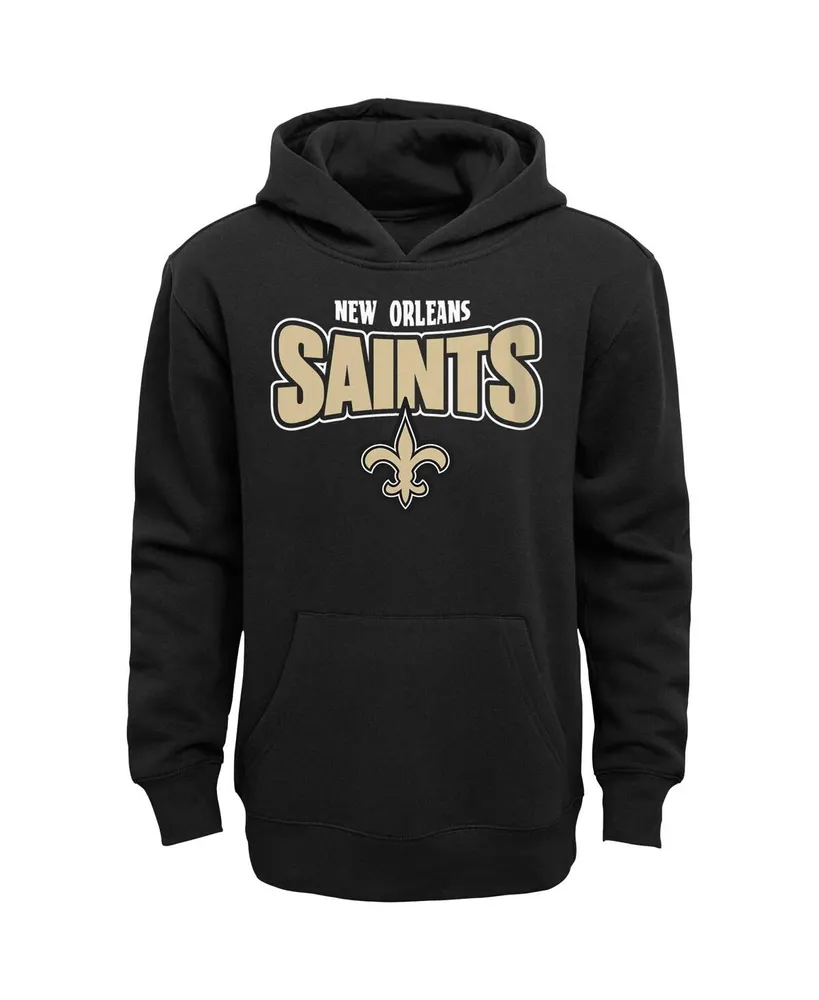 Outerstuff Youth Black New Orleans Saints Draft Pick Pullover Hoodie