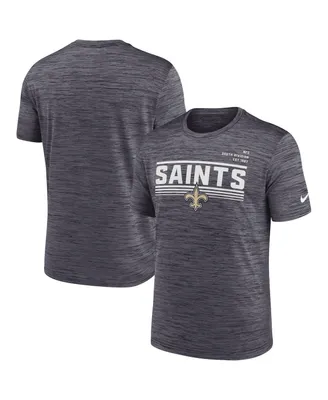 Men's Nike Anthracite New Orleans Saints Yardline Velocity Performance T-shirt