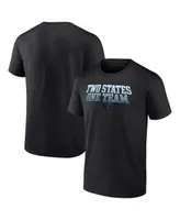 Men's Fanatics Black Carolina Panthers Big and Tall Two States One Team Statement T-shirt