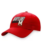 Men's Top of the World Red Maryland Terrapins Slice Adjustable Hat