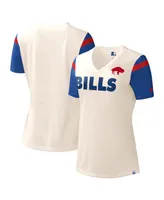 Women's Starter White Buffalo Bills Kick Start V-Neck T-shirt