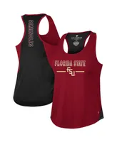 Women's Colosseum Garnet Florida State Seminoles Sachs 2-Hit Scoop Neck Racerback Tank Top