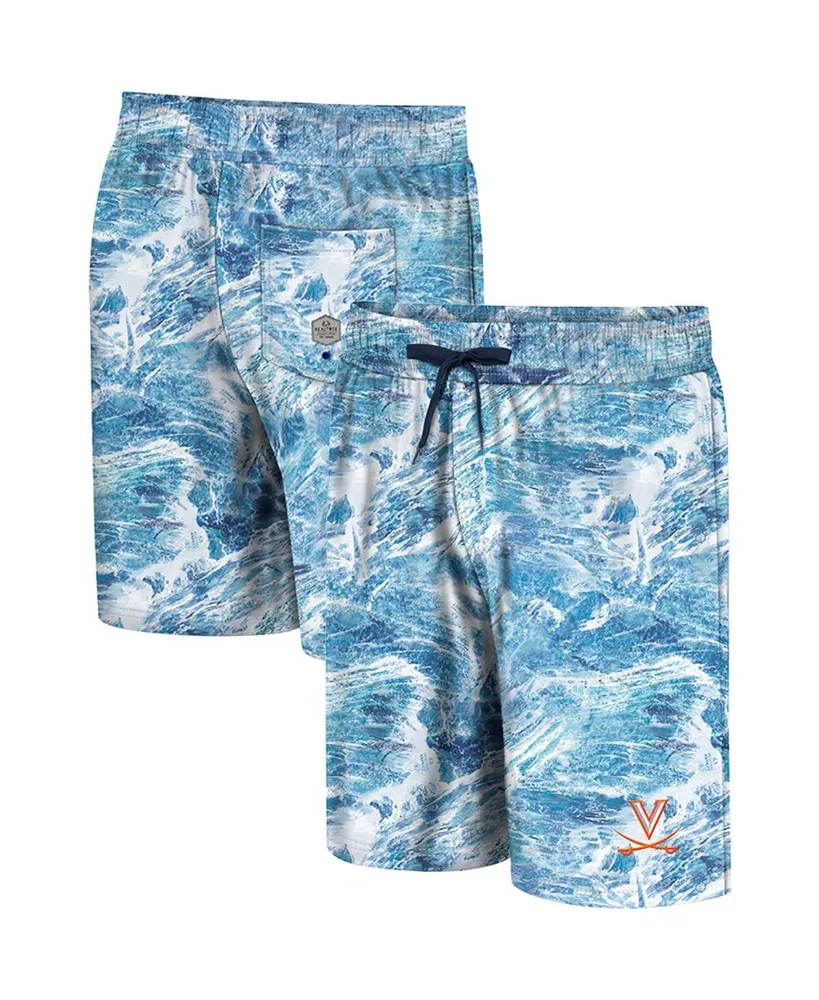 Men's Colosseum Blue Virginia Cavaliers Realtree Aspect Ohana Swim Shorts