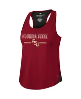 Women's Colosseum Garnet Florida State Seminoles Sachs 2-Hit Scoop Neck Racerback Tank Top