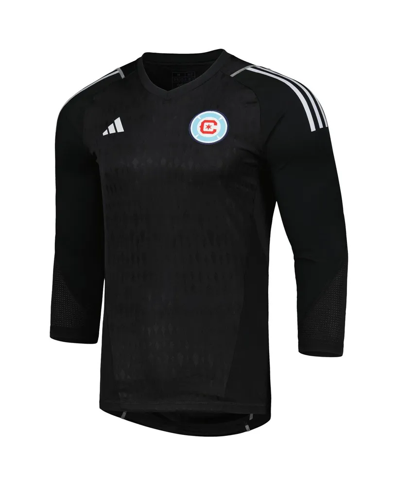 Men's adidas Black Chicago Fire 2023 Goalkeeper Long Sleeve Replica Jersey