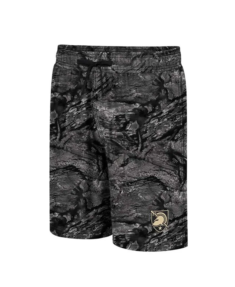 Men's Colosseum Charcoal Army Black Knights Realtree Aspect Ohana Swim Shorts