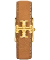 Tory Burch Women's The Eleanor Luggage Leather Strap Watch 25mm