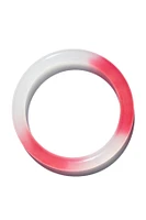 seree Blush skinny — Pink skinny round jade stone bangle