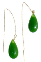 seree Waterdrop — Lab jade drop earrings