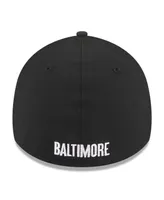 Men's New Era Black Baltimore Orioles 2023 City Connect 39THIRTY Flex Fit Hat