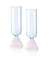 Qualia Glass Venice Flute Glasses, Set of 2