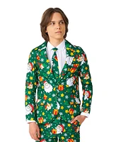 Suitmeister Big Boys Santa Elves Button Closure Suit Set