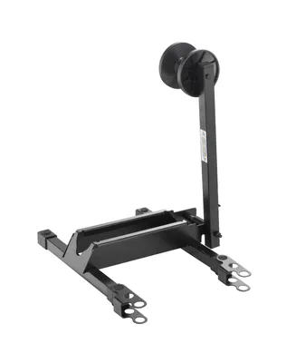 Bike Floor Stand - Foldable Bicycle Rack with Connection Points for Touchless Parking of Multiple Mountain, Road, or Bmx Bikes by Rad Sportz (Black)