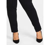 I.n.c. International Concepts Plus Skinny Pull-On Ponte Pants, Created for Macy's