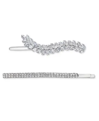 I.n.c. International Concepts 2-Pc. Silver-Tone Crystal Vine Bobby Pin & Hair Barrette Set, Created for Macy's