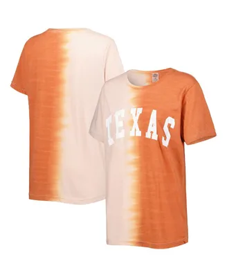 Women's Gameday Couture Texas Orange Longhorns Find Your Groove Split-Dye T-shirt