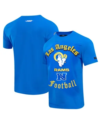 Men's Pro Standard Royal Los Angeles Rams Old English T-shirt