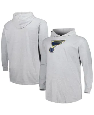 Men's Heather Gray St. Louis Blues Big and Tall Pullover Hoodie