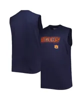 Men's Navy Auburn Tigers Big and Tall Tank Top