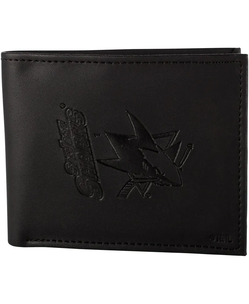 Men's Black San Jose Sharks Hybrid Bi-Fold Wallet