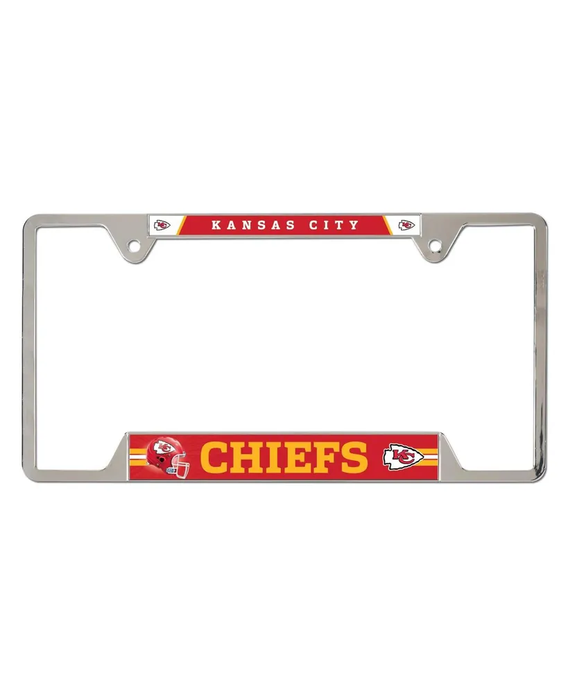 Wincraft Kansas City Chiefs Chrome Plated Metal License Plate Frame