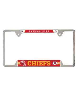 Wincraft Kansas City Chiefs Chrome Plated Metal License Plate Frame