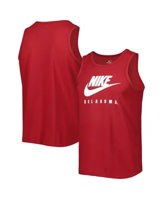 Men's Nike Crimson Oklahoma Sooners Futura Performance Scoop Neck Tank Top