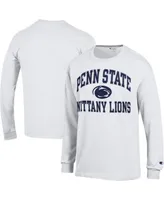 Men's Champion White Penn State Nittany Lions High Motor Long Sleeve T-shirt