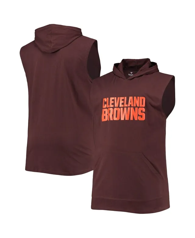 Cleveland Browns New Era Ink Dye Pullover Hoodie - Brown