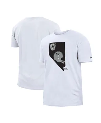 Men's New Era White Las Vegas Raiders Gameday State T-shirt
