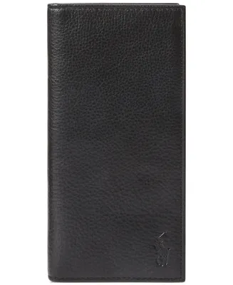 Polo Ralph Lauren Men's Pebbled Leather Narrow Wallet