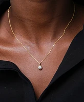 Diamond Knot-Frame Solitaire Pendant Necklace (1/3 ct. t.w.) in 14k Gold, 15" + 3" extender