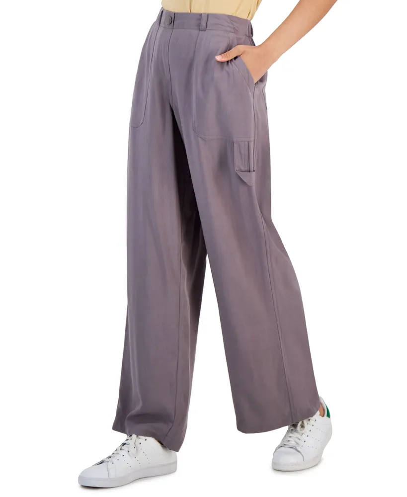 Macy's Celebrity Pink Juniors' Wide-Leg Satin Pants 19.99