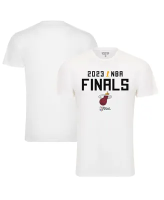 Men's and Women's Sportiqe White Miami Heat 2023 Nba Finals Bingham Premium T-shirt