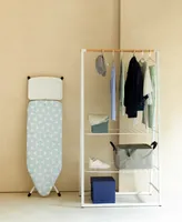 Ironing Board C, 49 x 18", 124 x 45 Centimeter with Solid Steam Unit Holder, 1" 25 Millimeter and White Frame