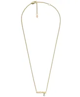 Fossil Two-Tone Sadie Name Stainless Steel Chain Necklace - Two
