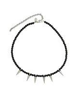 Rebl Jewelry Alfie Beaded Spike Necklace