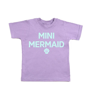 Little and Big Girls Mini Mermaid T-Shirt