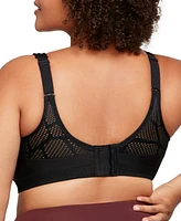 Full Figure Plus No-Sweat Mesh Sports Wirefree Bra 1068