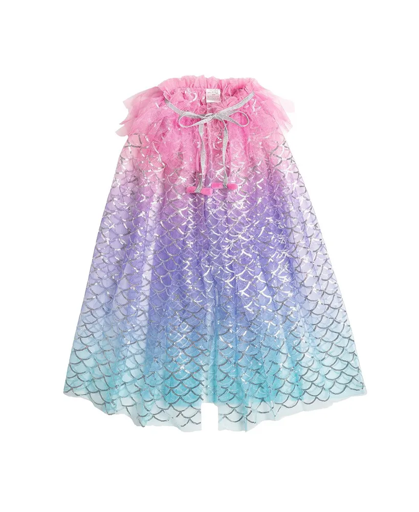 Child Girl Sparkling Mermaid Cape