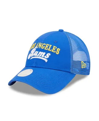 Women's New Era Royal Los Angeles Rams Team Trucker 9FORTY Snapback Hat
