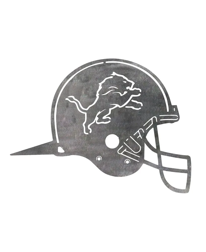 Detroit Lions Metal Garden Art Helmet Spike