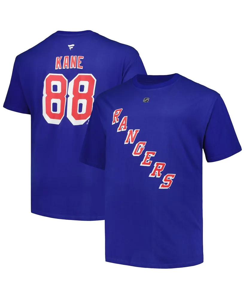 Men's Fanatics Patrick Kane Blue New York Rangers Big and Tall Name Number T-shirt