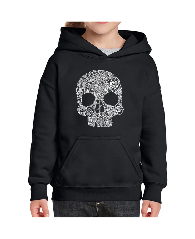 Big Girl's Word Art Hooded Sweatshirt