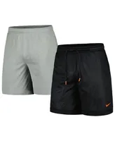 Men's and Women's Nike Black, Gray Wnba Logowoman Team 13 Performance Reversible Shorts