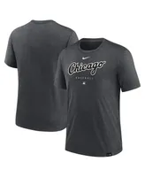 Men's Nike Heather Charcoal Chicago White Sox Authentic Collection Early Work Tri-Blend Performance T-shirt